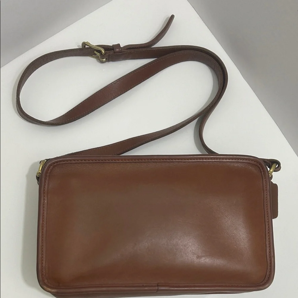 Coach Brown Leather Crossbody Bag
